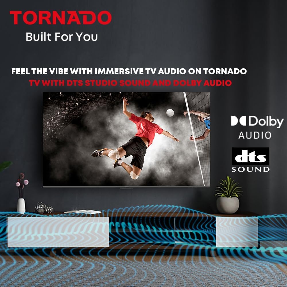 Tornado 4K Smart Frameless LED TV 50UA1403X, 50 Inch