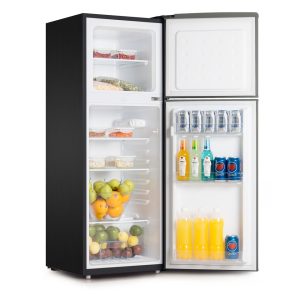 Von VRT-138DRHX Double Door Fridge 138L – Inox