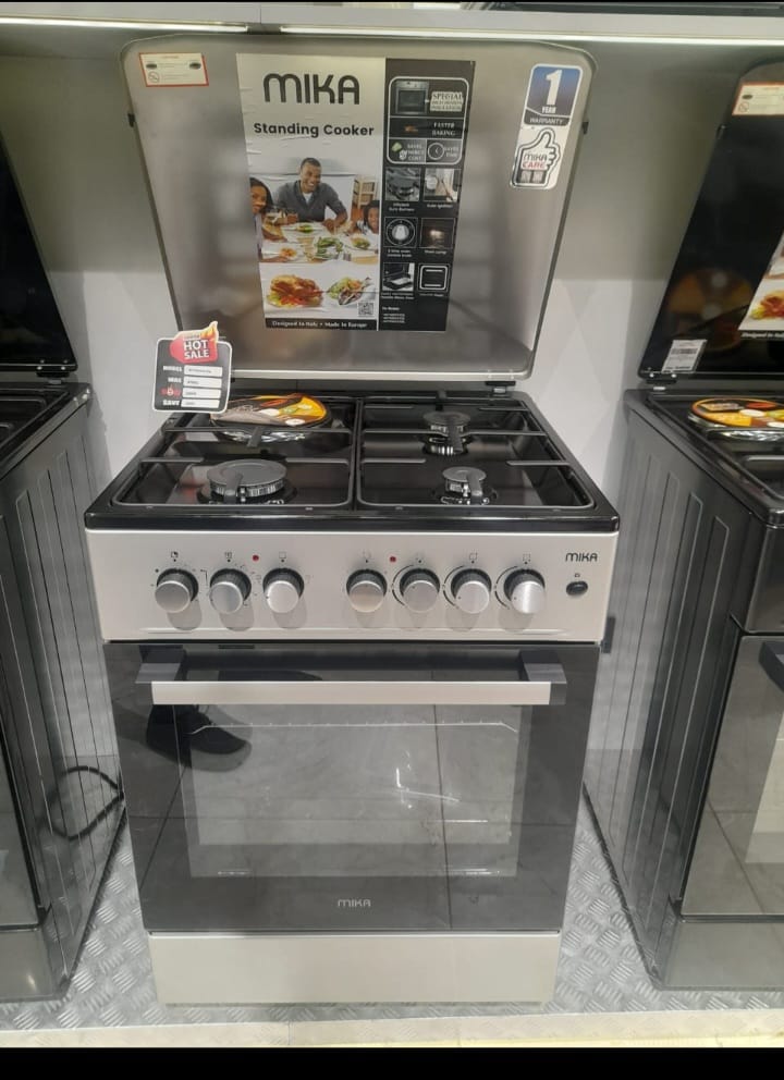 Mika 60by60 3 Gas,one electric,oven electric with rapid hot plate MST6060U31ESL