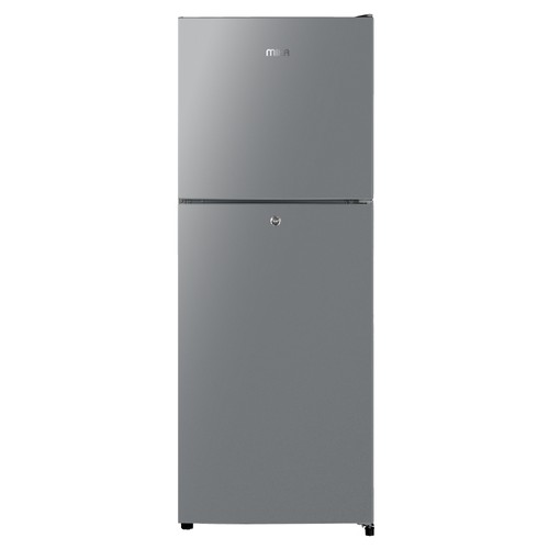MIKA Fridge, 2 Door Top Mount Freezer Defrost, 168L, Line Silver Dark MRDCD168LSD