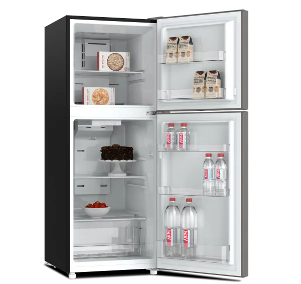 Von VART-25NHS Double Door Fridge 220L Silver - Image 2