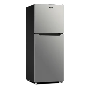 Von VART-25NHS Double Door Fridge 220L Silver