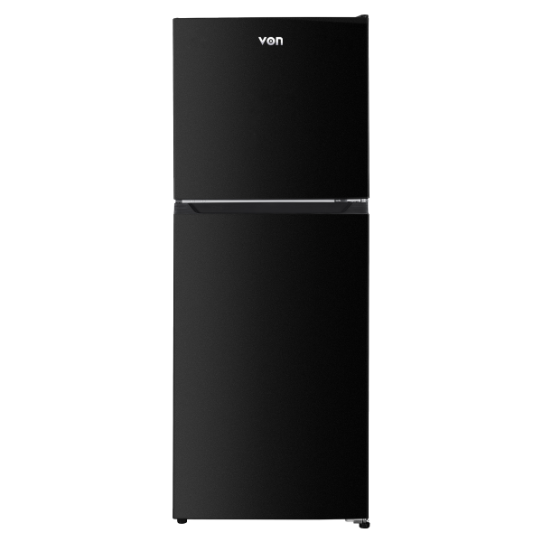 Von VRT-197NRAK Double Door Fridge 197L - Dark Inox
