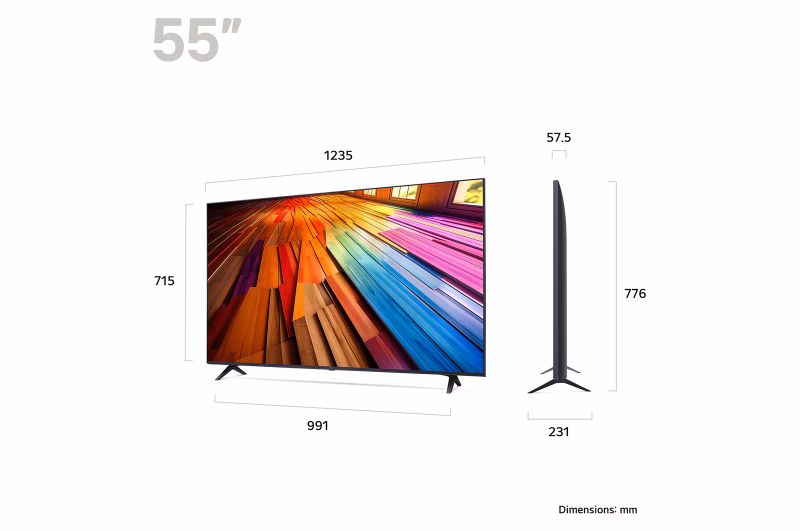 LG LG55UT80006 TV - Image 2